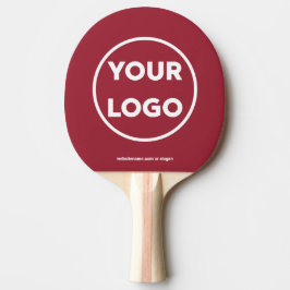 Anpassningsbar Business Logotyp-webbplats Branded  Pingisracket