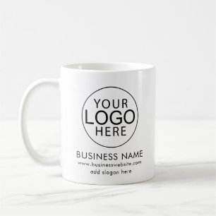 Anpassningsbar Business Logotyp Webbplats - företa Kaffemugg