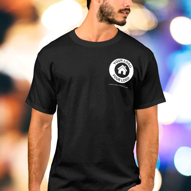 Anpassningsbar Business Logotyp Website Manar Blac T Shirt (Skapare uppladdad)