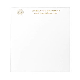 Anpassningsbar Business Logotyp White Branded Prom Anteckningsblock