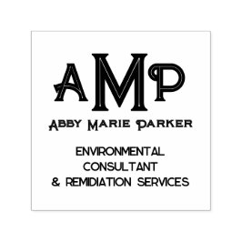 Anpassningsbar Business Monogram-Logotyp med tagli Självfärgande Stämpel