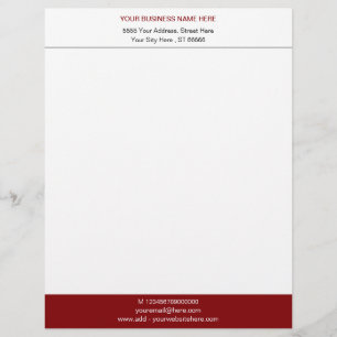 Anpassningsbar Business Namn Info Personlig Letter Brevhuvud