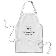 Anpassningsbar Business Namn & Logotyp Apron