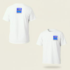 Anpassningsbar Business Namn & Logotyp Front and B T Shirt