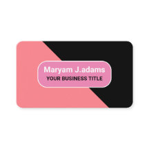 Anpassningsbar Business Namn - Modern svart och  R