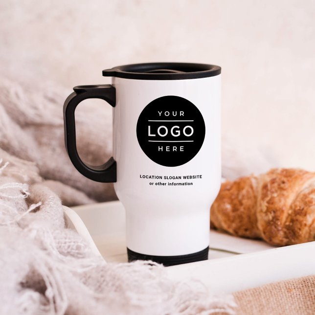 Anpassningsbar Business Namn och Logotyp Branded Resemugg (Skapare uppladdad)