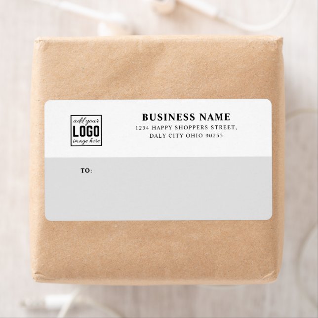 Anpassningsbar Business Namn och Logotyp Mail Fraktsedel (Insitu)