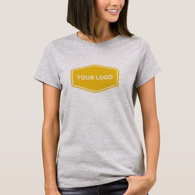 Anpassningsbar Business Namn och Logotyp Women T Shirt (Framsida)
