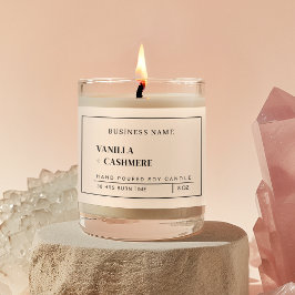 Anpassningsbar Business Namn  Rosa Candle-förpackn Mat Etiketter