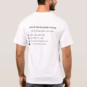 Anpassningsbar Business Namn Text Info Company T-S T Shirt