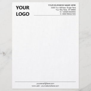 Anpassningsbar Business Office Company Letterhead  Brevhuvud
