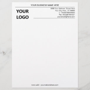 Anpassningsbar Business Office Letterhead med din  Brevhuvud