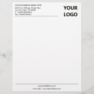 Anpassningsbar Business Office Letterhead med din  Brevhuvud