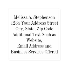 Anpassningsbar Business Personal Frimärke 7 Linjer Självfärgande Stämpel