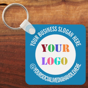 Anpassningsbar Business Promotiona Social Media Ke Nyckelring