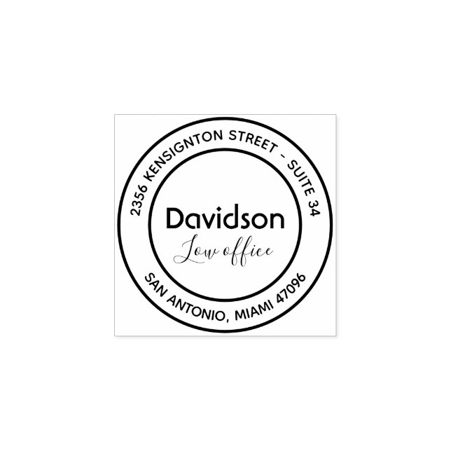 Anpassningsbar Business Returadress Wooden Rubber  Stämpel (Tryck)