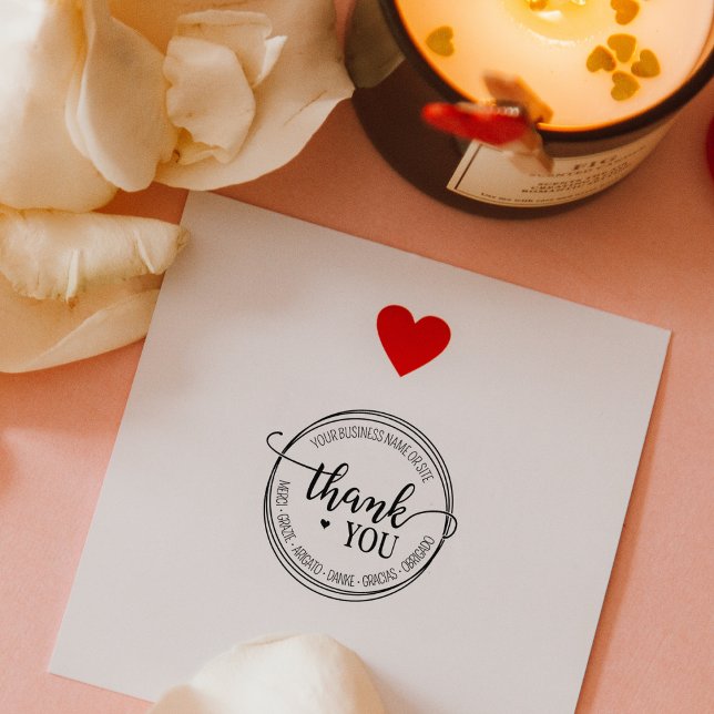 Anpassningsbar Business Script-Tack Stämpel (Skapare uppladdad)