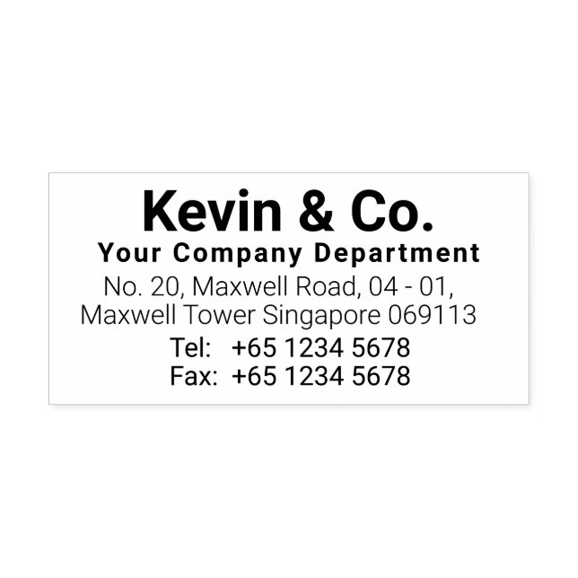 Anpassningsbar Business Self Inking Rubber Frimärk Självfärgande Stämpel (Design)