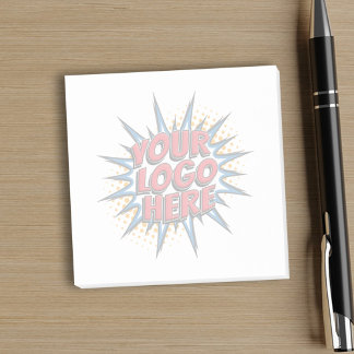 Anpassningsbar Business Stationery - Logotyp i bak Post-it Block