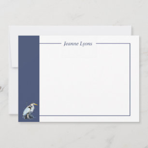 Anpassningsbar Business Underbar Blue Heron Bird B Tack Kort