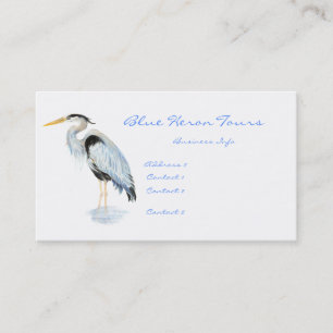 Anpassningsbar Business Underbar Blue Heron Bird Visitkort