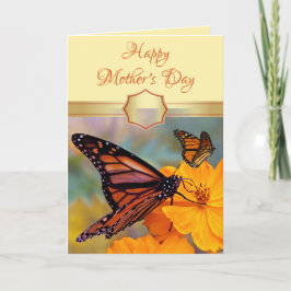 Anpassningsbar Butterfly Mors dag Card Kort