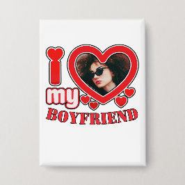 Anpassningsbar Button I Kärlek My Boykompis Heart  Knapp