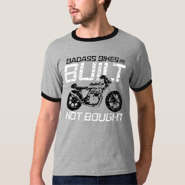 Anpassningsbar Byggt Motorcykeltransport utan köp T Shirt (Framsida)