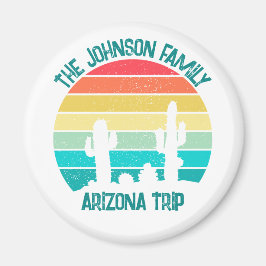 Anpassningsbar Cactus Sunset Arizona Desert Resa Magnet