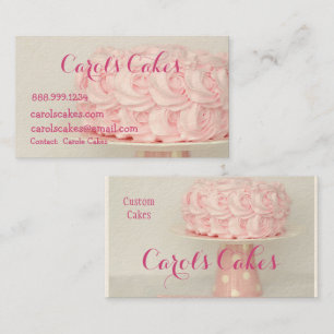 Anpassningsbar Cake & Bröllop Cake Design Bakers Visitkort