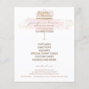 Anpassningsbar Cakes Baker Event Patisserie Flyer 