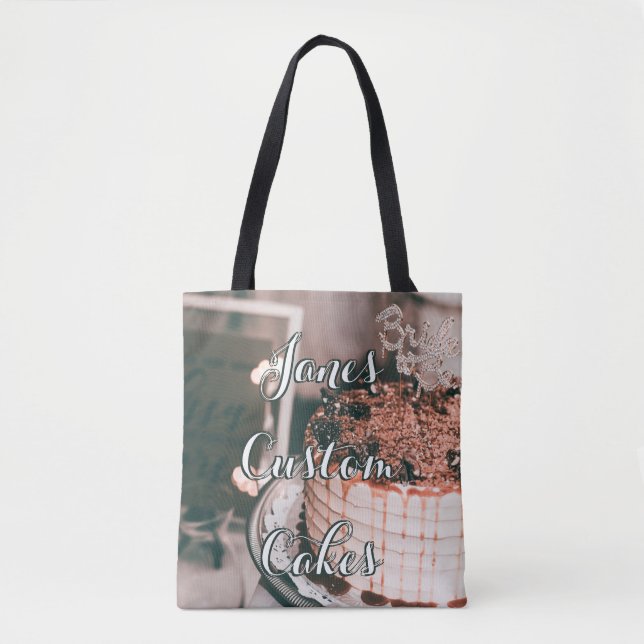 Anpassningsbar Cakes Tote Bag Supplies Decorerar Tygkasse (Framsida)