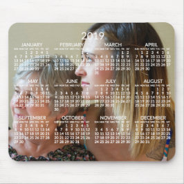 Anpassningsbar Calendar 2019 Mousepads Lägg till b Musmatta