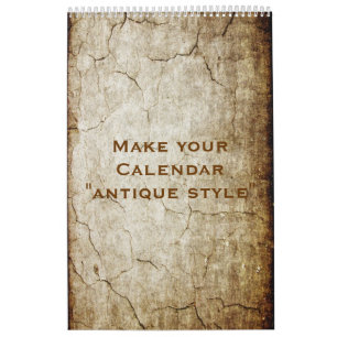 Anpassningsbar Calendar "ANTIQUE STIL" + dina foto Kalender