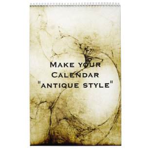 Anpassningsbar Calendar "ANTIQUE STIL" + dina foto Kalender