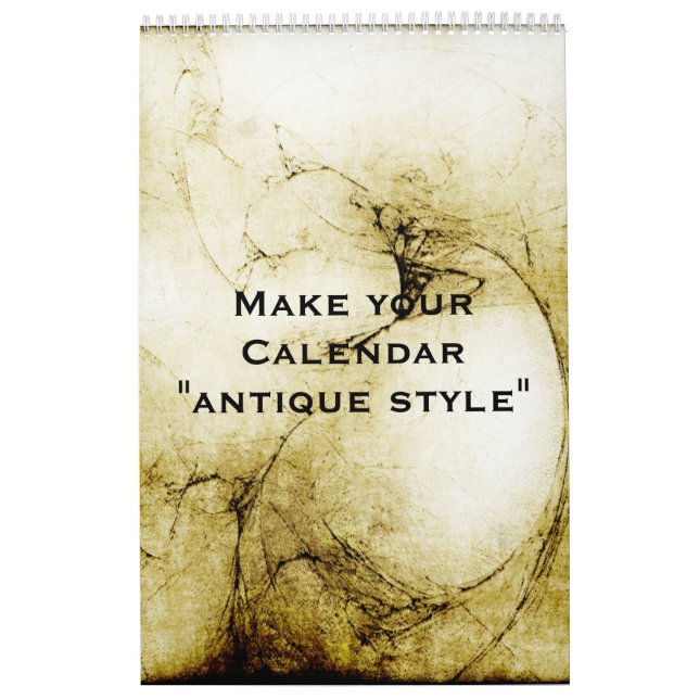 Anpassningsbar Calendar "ANTIQUE STIL" + dina foto Kalender (Omslag)