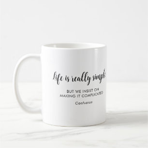 Anpassningsbar Calligrahy Confucius Positive Quote Kaffemugg