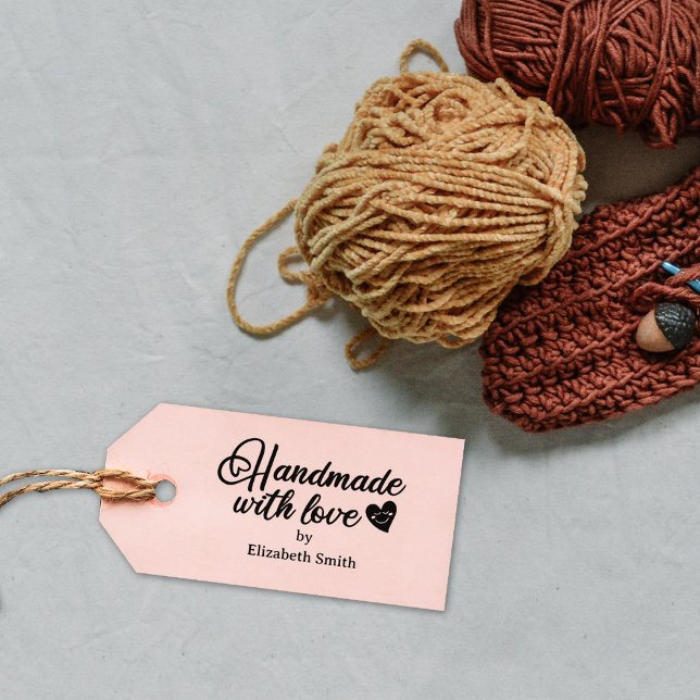 Anpassningsbar Calligraphy Handgjord med Kärlek Stämpel (Skapare uppladdad)
