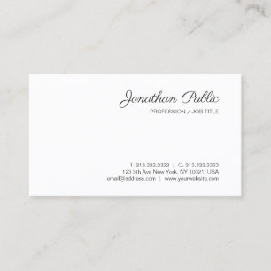 Anpassningsbar Calligraphy Script Modern Minimalis Visitkort
