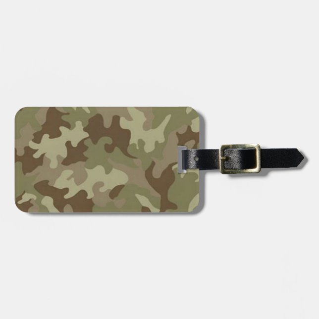 Anpassningsbar Camouflage Luggage Tag Bagagebricka (Horisontell Framsida)