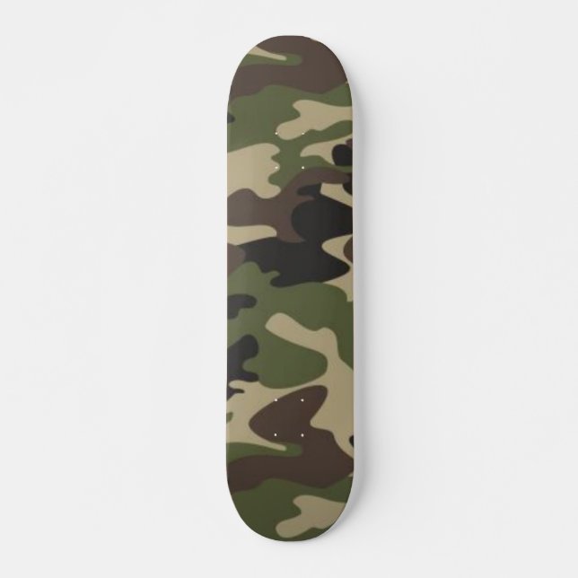 Anpassningsbar Camouflated Camo Design Mini Skateboard Bräda 18,5 Cm (Framsida)
