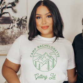 Anpassningsbar Camp Bachelorette Brudens sida - få T Shirt