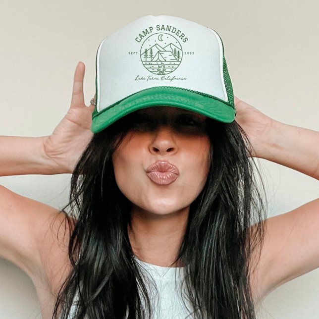 Anpassningsbar Camp Bachelorette Truckerkeps (Skapare uppladdad)