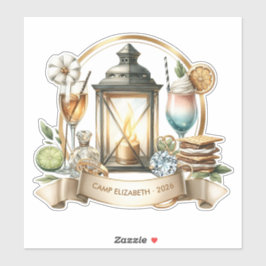 Anpassningsbar Camp Bride Pride Bachelorette Helg Klistermärken