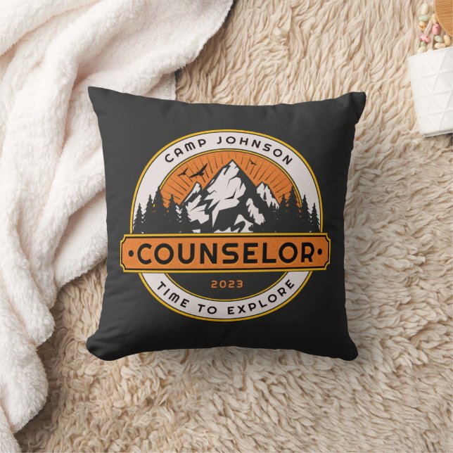 Anpassningsbar Camp Counselor-Camping-lustig Kudde (Filt)