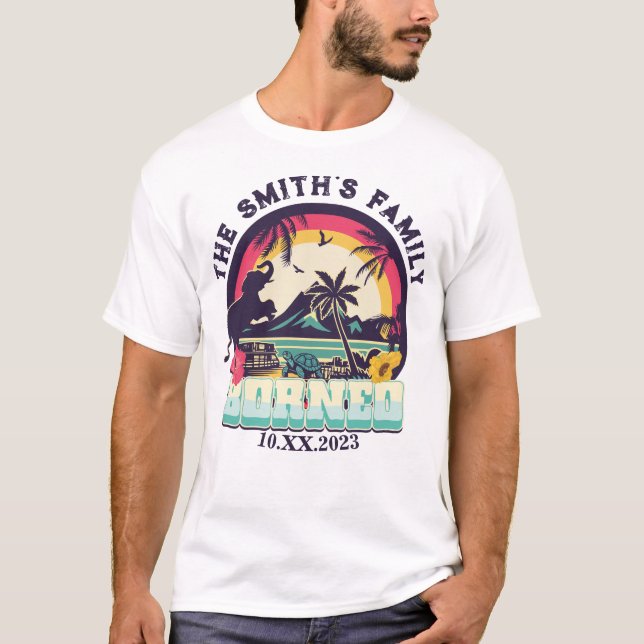 Anpassningsbar Campingteam som matchar familjeåter T Shirt (Framsida)