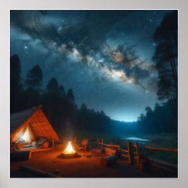 Anpassningsbar Campsite Wall Poster