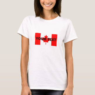 Anpassningsbar Canada Flagga T-shirt
