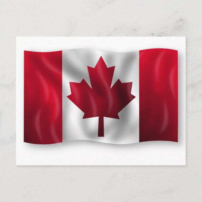 Anpassningsbar Canada flagga Vykort (Framsida)