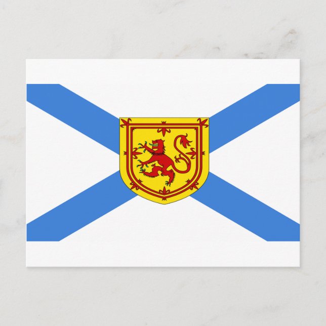 Anpassningsbar Canada NOva Scotia Flagga Vykort (Framsida)